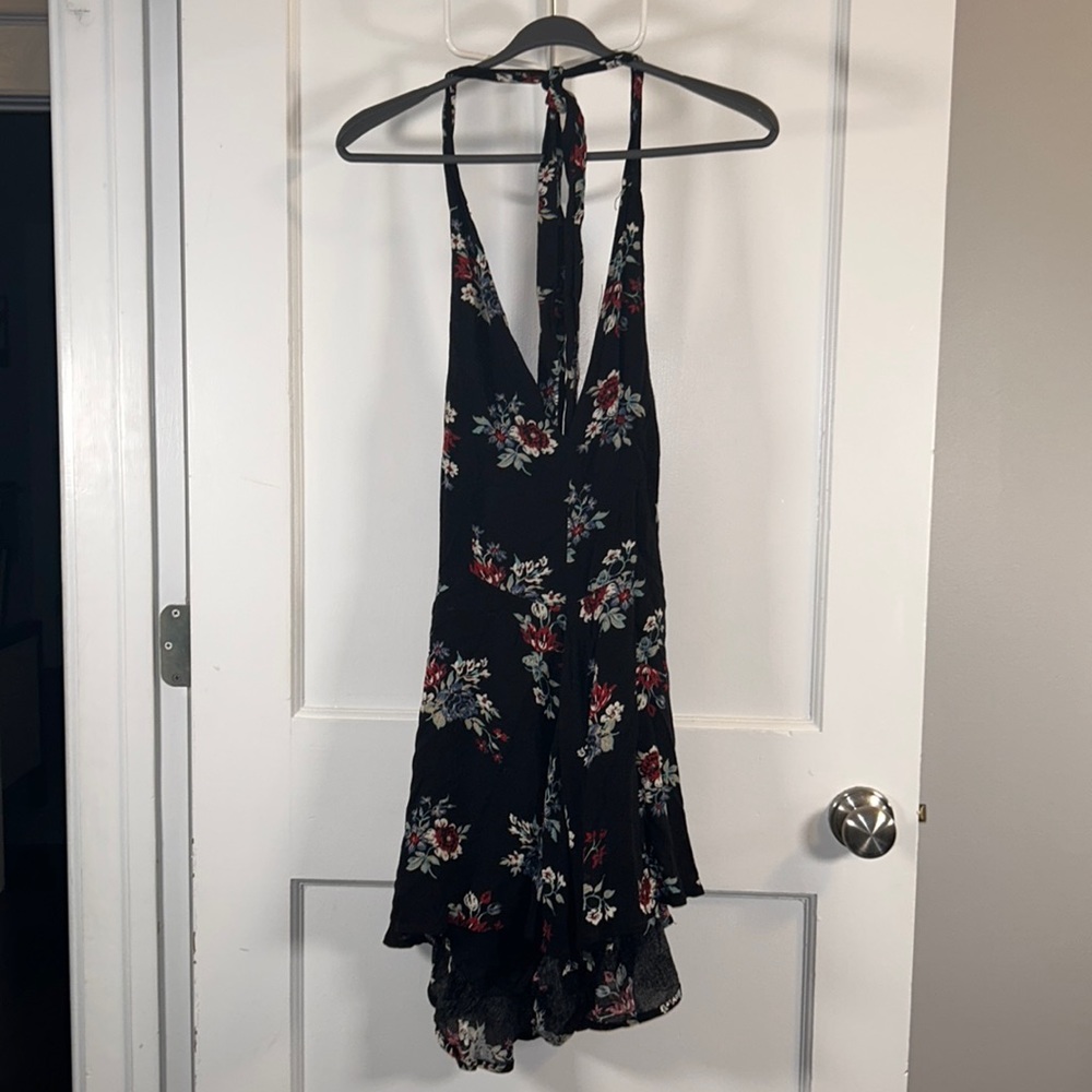 *4 FOR 30* Impeccable Pig Black Floral Romper